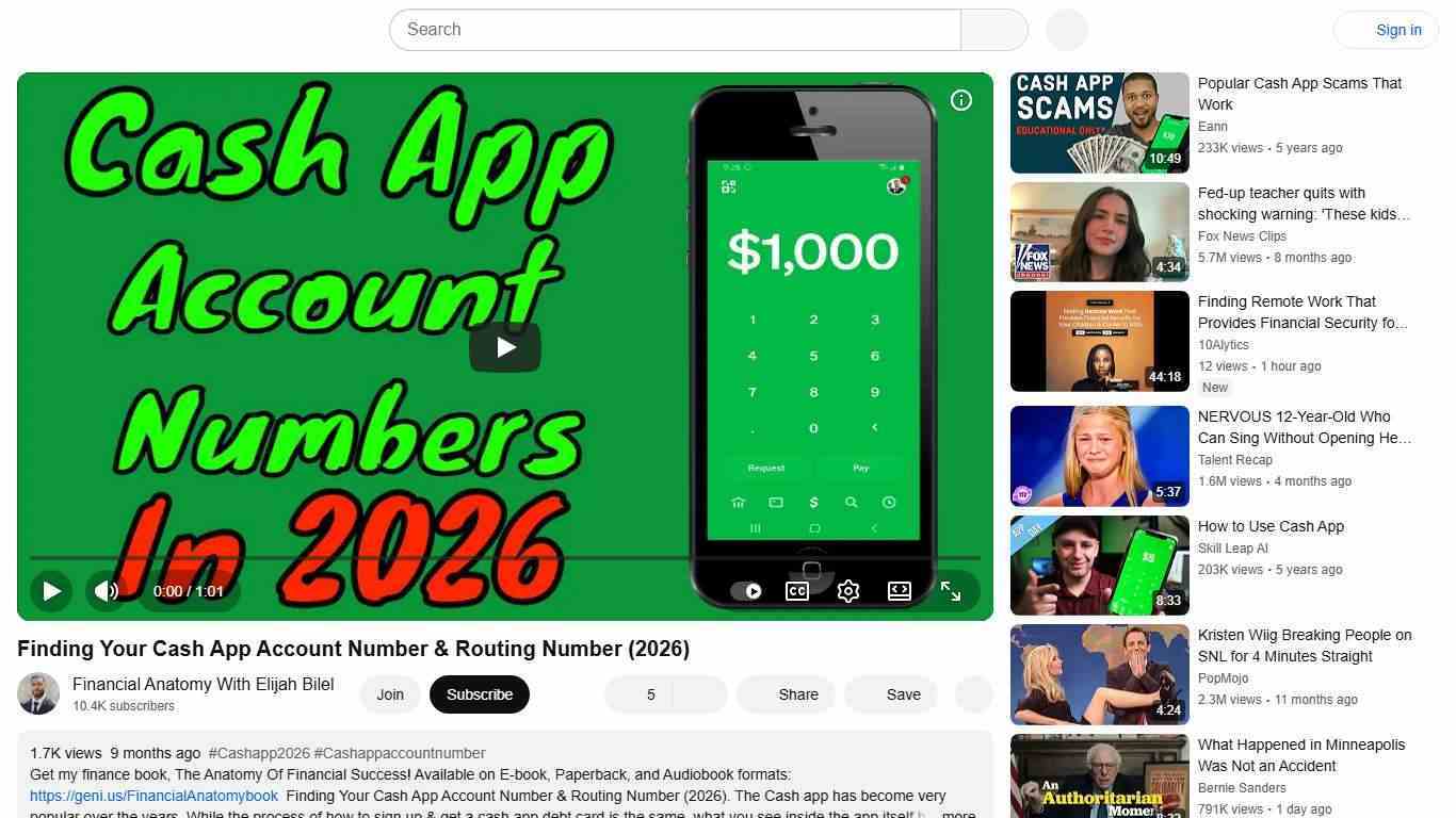 Finding Your Cash App Account Number & Routing Number (2026) - YouTube