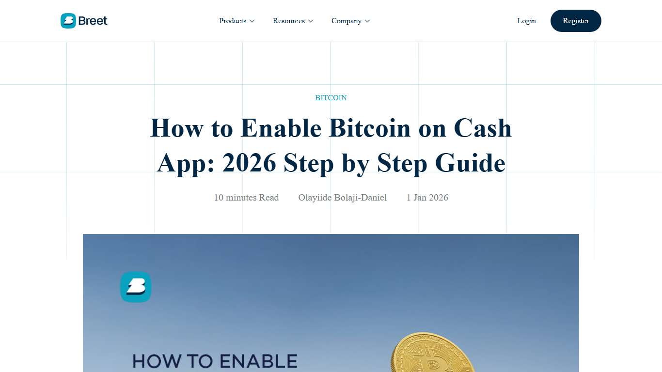 How to Enable Bitcoin on Cash App: 2026 Step by Step Guide - Breet